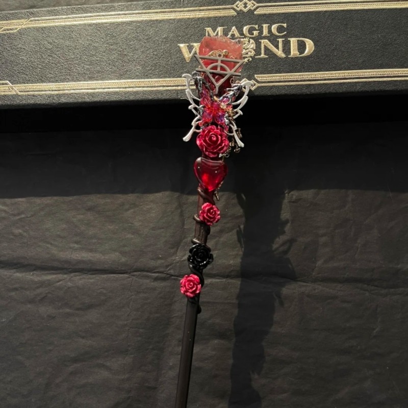 Trendy Handmade Wand Finished Product, Butterfly Huachenyu Mars Concert Wand, Red Student Graduation Gift