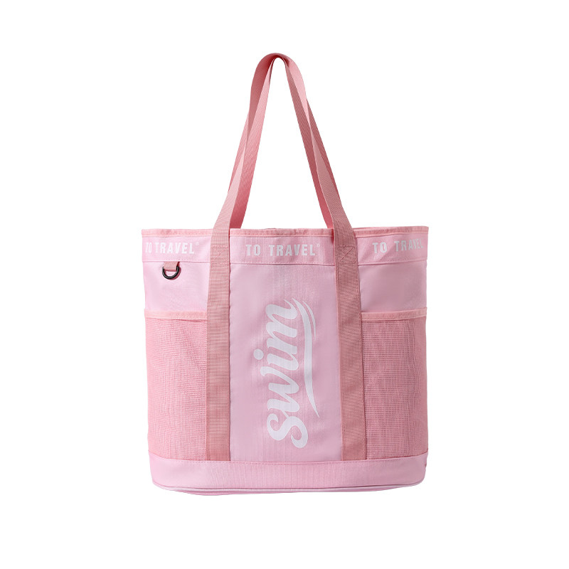 Mesh swimming bag dry and wet separate storage swimming bag