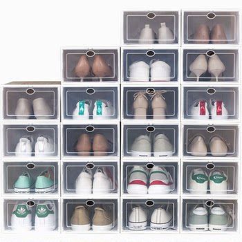 Buy 6 get 6 free front cover high-transparent thickened shoe box
