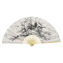 Shangchunshan fan ancient style folding fan Shangchunshan dance fan Chinese style paper fan scholar white fan dance props
