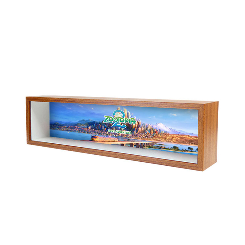Zootopia themed rectangular wooden display box with lighted figure storage box decorative ornaments