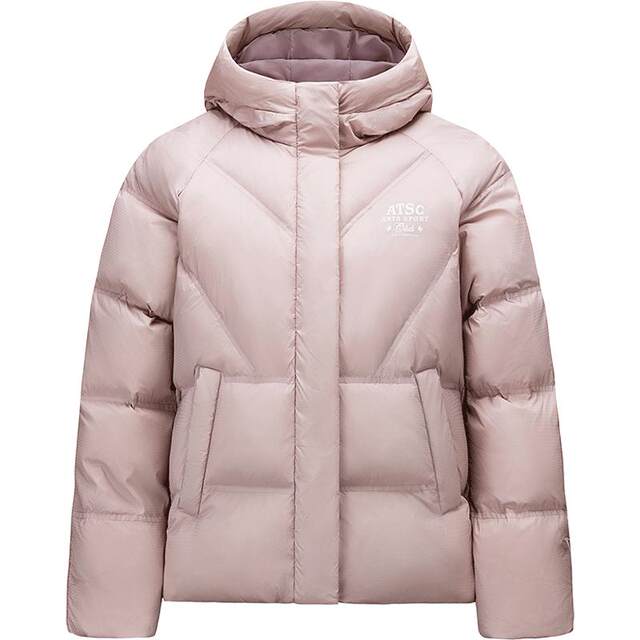 ANTA water-repellent, warm and lockable women's colorful down jacket
