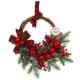 Christmas decoration rattan garland tree scene arrangement