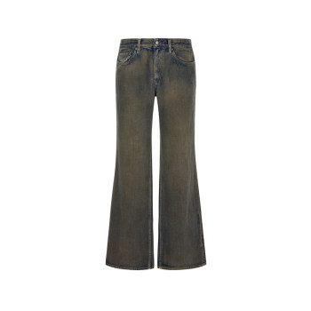 Jiangnan buyi ດູໃບໄມ້ລົ່ນແລະລະດູຫນາວ flared jeans ສໍາລັບແມ່ຍິງຊັກຜ້າຝ້າຍທໍາມະຊາດ waist ບຸກຄະລິກກະພາບ 5o0e11280