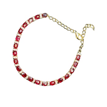 Natural colored ruby ​​jiuyuan jewelry pigeon blood red