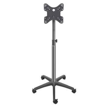 Monitor floor standing vertical screen rotating tv stand