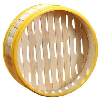 Small Steamer Basket for Xiaolongbao, Commercial Bamboo Steamer Basket, Household Cantonese-Style Dim Sum Steamer, Rice Steamer, Bun Steamer, Household Steamer