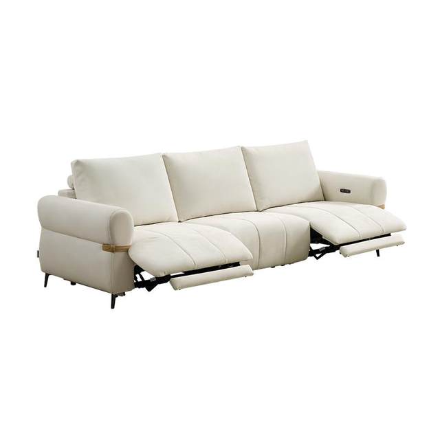 Chivas first class cat scratch fabric sofa cream style zero wall electric function puff sofa 30105