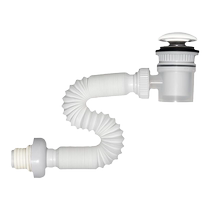 White Ceramic Bounce Underwater machine with copper lifting basket washbasin washbasin sewer pipes press-block anti-odour