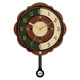 High-end retro swing clock wall clock silent without punching