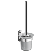 Cabei 304 stainless steel toilet brush wall-mounted punch-free bathroom household toilet toilet cleaning artifact