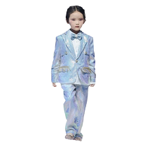 Girls suit suit stage catwalk trendy sequined childrens dress little girl middle-aged and older child hosting piano performance outfit