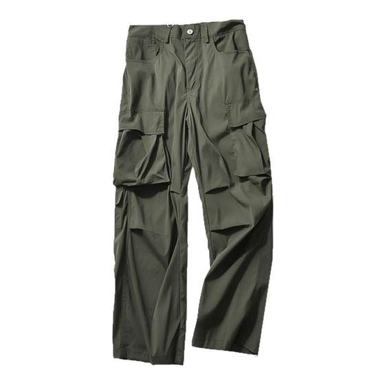 
Handsome and cool! These pants are huge and beautiful! Lightweight, breathable, high-end functional style loose men's work casual pants