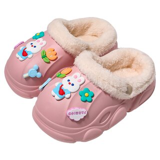 儿童棉拖鞋2025新款秋冬季男女童宝宝室内家居防水防滑小孩亲子鞋