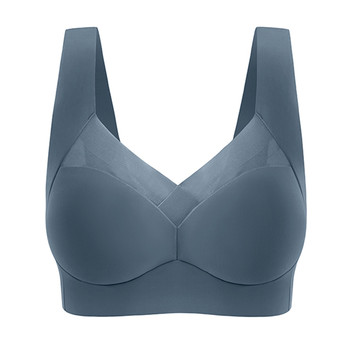 Seamless beautiful back strap women's underwear vest-style tube top push-up sports bra sexy inner ice silk bra