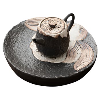 Yunhuatang wabiji ແບບຫລູຫລາລະດັບສູງ kung fu tea set home handmade powdered teapot cup gift box