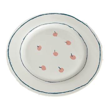 Ins hand-painted cherry tray shooting props dessert tray