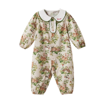 (tang Yixin Рекомендовано) Kidman Xi Baby Law Style One-piece Clothy Baby Baby Crush Flowers