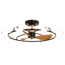 Beauty such as light luxury living room fan chandelier 2024 new modern simple Nordic ceiling fan light restaurant fan light