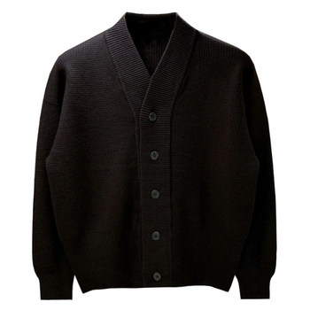 Cardigan knitted sweater v-neck minimalist solid color sweater casual Cardigan knitted sweater v-neck minimalist solid color sweater casual