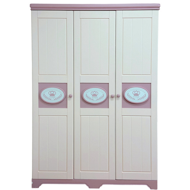 Large solid wood planks with cream style princess style wardrobe