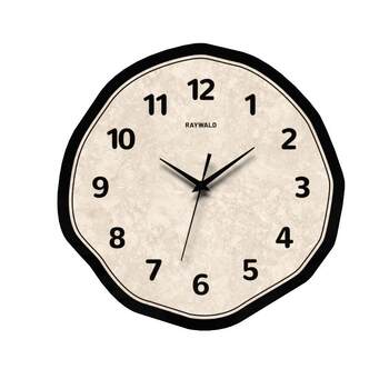 Simple modern living room wall clock home wall clock restaurant light luxury minimalist silent clock cream style without punching