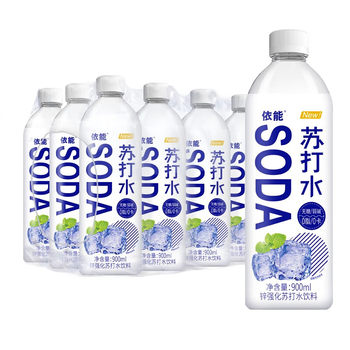 Yineng sugar-free weak alkaline soda water 900ml large bottle