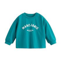 Marc Jenny 2024 Spring New Girls College Style Letter Cotton T-Shirt Childrens Top