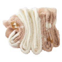 Mink velvet socks womens mid-calf socks autumn and winter plus velvet thickening winter warm coral velvet sleep loose mouth confinement socks