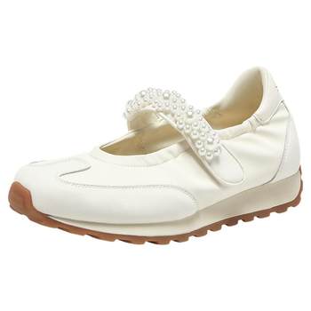 Best 2025 autumn new ballet training shoes retro sports casual shoes velcro women's singles shoes a1089cq5