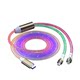 Yixingxing super fast charging luminous one to two data cable