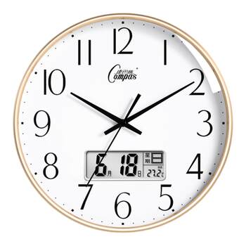 Radio wave automatic time wall clock living room 2026 new model