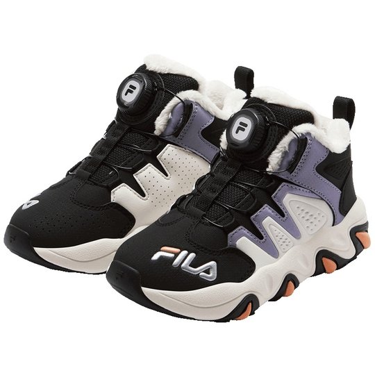 FILA KIDS斐乐童鞋棉鞋2025冬季款男女小童旋钮加绒保暖运动鞋
