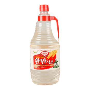 Korea Original Imported Lotte Yellow Vinegar Delicious Cooking Vinegar Brewed Vinegar 1.8L*9 Bottles/Box