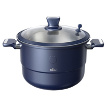Bear steamer household large-capacity soup pot thickened 304 stainless steel steamer dual-purpose pot gas stove soup pot