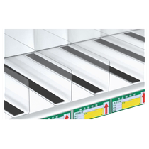 Supermarket shelf partition sheet partition board baffle PVC convenience store display artifact transparent fence magnetic board plastic board