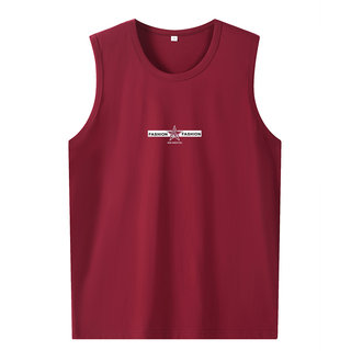 Fatty special body pure cotton loose casual sleeveless t-shirt