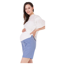 (Optional 199 yuan second half price) Dog print maternity pants summer thin shorts three-quarter length pants