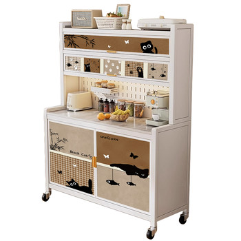 Snack rack and wall-mounted integrated storage cabinet to save space