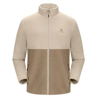 骆驼男装抓绒外套春秋新款防风保暖摇粒绒上衣夹克冲锋衣内胆户外