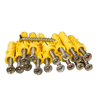 Plastic expansion tube screw plug with self-tapping