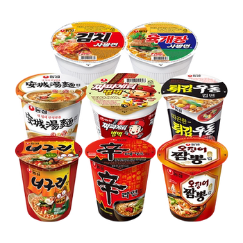 Nongshim beef flavor spicy cabbage bowl noodles imported from south korea