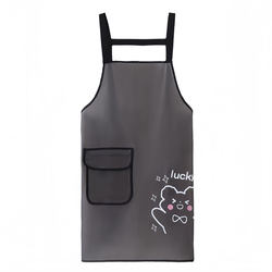 Kitchen Cooking Apron, Sleeveless, Waterproof and Oil-Proof, Semi-Transparent, New Tpu No-Wash Work Clothes for Catering and Seafood