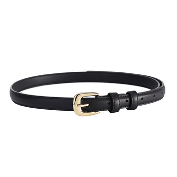 Ladies belt genuine leather alloy pin buckle