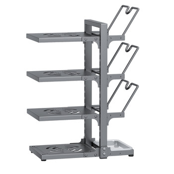 Kitchen pot lid storage rack