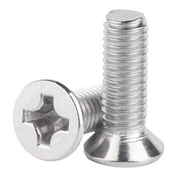 304 stainless steel american cross countersunk screw