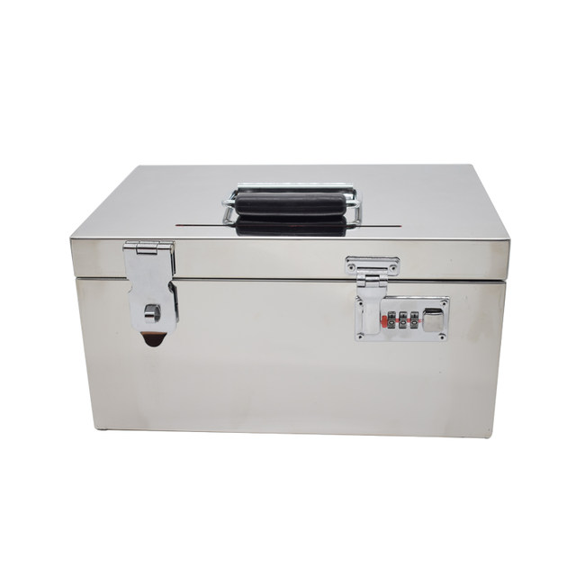 Stainless steel storage box money box tool box