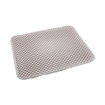 Cat litter mat double-layer filter anti-lead out cat litter anti-splash washable large sand control cat toilet mat cat litter box