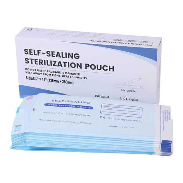 Self-sealed sterilization bag Self-adhesive disinfection bag Disposable beauty salon acne needle storage high temperature steam seal 200 pieces