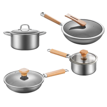 Marpan de marquis britannique avec un ensemble complet de poêles en acier inoxydable plats en acier inoxydable trois ensembles de trousses de cuisine à induction